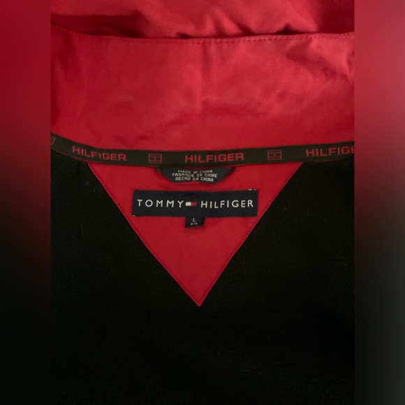 Tommy Hilfiger Ski Parka Red Coat Winter Jacket Mens Size Large - Picture 8 of 12